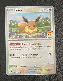 Eevee 074/131 Pokemon Day 2025 Sv: Prismatic Evolutions Reverse Holo Pokemon - Image 1