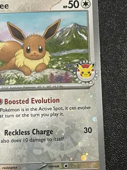 Eevee 074/131 Pokemon Day 2025 Sv: Prismatic Evolutions Reverse Holo Pokemon - Image 3