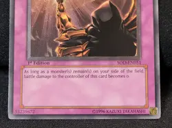 YuGiOh Spirit Barrier SOD-EN051 1st Edition Ultimate Rare LP - Image 4