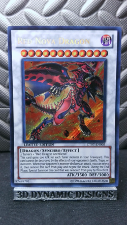 | Yugioh Red Nova Dragon CT07-EN005 Secret Rare 2010 Collectors Tin NM 🔥 | - Image 1