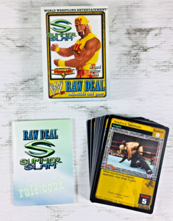 WWF WWE RAW DEAL CCG (SUMMER SLAM) HOLLYWOOD HULK HOGAN 54/61 CARDS OPENED BOX - Image 2