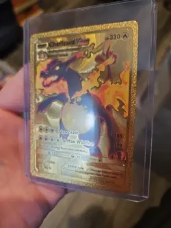 Charizard Vmax Premium Gold Foil Fan Art Vinyl Collector Pokemon Card Prismatic - Image 2