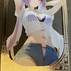 Goddess Story Gold METAL Card - Serial Number #118/200! - Anime Bikini Kquing - Image 3