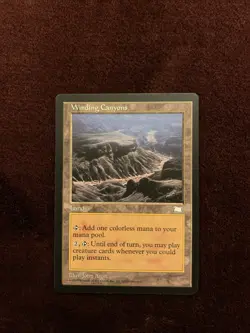 Winding Canyons Weatherlight Magic The Gathering Regular Card NM Near Mint MTG - Image 1