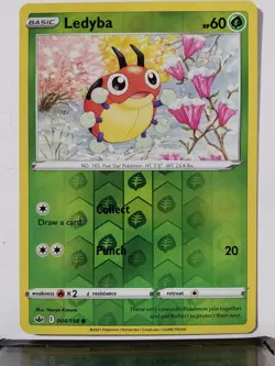 REVERSE HOLO Ledyba 004/198 NM Chilling Reign Pokemon Card $2 Combined Shipping - Image 1
