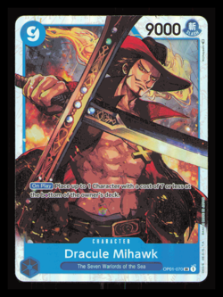 Dracule Mihawk (OP01-070) - Romance Dawn (OP01) - One Piece Card Game SR NM - Image 1