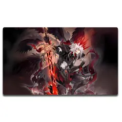 Yugioh Darklord Eveningstar Playmat TCG OCG Trading Card Rubber Games Mat - Image 2