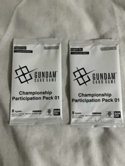 Gundam Card Game - Championship Participation Pack 01 - English New & Sealed - Image 1