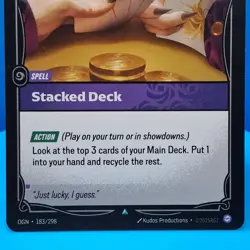 Stacked Deck 183/298 - Riftbound TCG League of Legends Origins Regular - Image 2