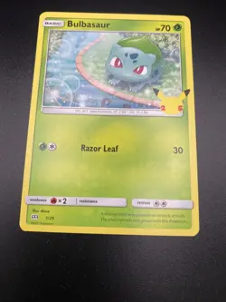Bulbasaur 1/25 mcdonalds promo pokemon card Non Holo - Image 2