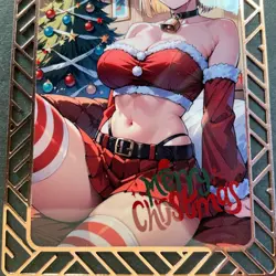 Goddess Story Gold METAL Card - Random Serial Number #/200! Anime Girl Bikini - Image 3