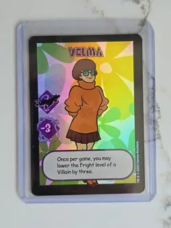 SCOOBY-DOO EXPANDABLE CARD GAME ECG SUPER RARE VELMA FOIL CARD - Image 3
