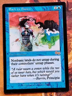 Mtg Urza's Saga Back To Basics Misprint Double Stamped - Image 1