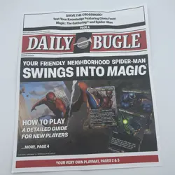 2025 SDCC Marvel Magic The Gathering Spider-Man Daily Bugle Newspaper Playmat - Image 1