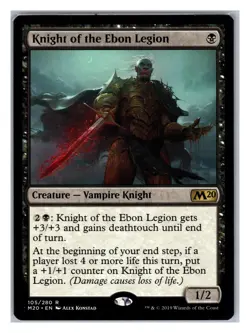 Core Set 2020 #105 Knight of the Ebon Legion - Image 1