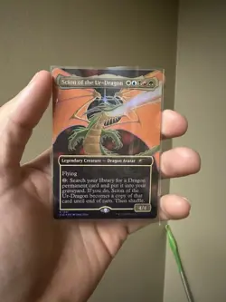 MTG Scion Of The Ur-Dragon *Rainbow Foil* Secret Lair: Devastation Dragons MT/NM - Image 1