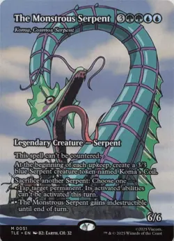 The Monstrous Serpent - Koma, Cosmos Serpent (Borderless) M Avatar: The Last Air - Image 1