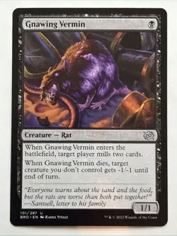 MTG The Brothers' War Gnawing Vermin 101/287 NM - Image 1