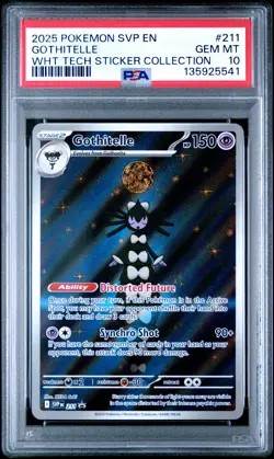 2025 POKEMON SVP EN-SV BLACK STAR PROMO #211 GOTHITELLE PSA 10 - Image 1