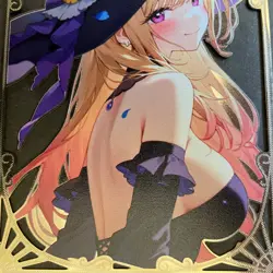 Goddess Story Gold METAL Card - Serial Number #/200! Anime Waifu Marin Dress Up - Image 3