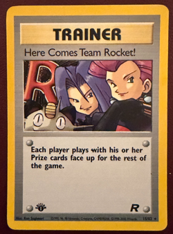 Here Comes Team Rocket! 1st Edition Trainer Holo 15/82 Pokemon Card - Image 1