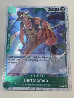 Bartolomeo (Pirate Flag Foil) P-029 P ONE PIECE Card The Best PRB-01 - Image 1
