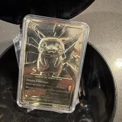 Pokemon Special Edition 23K Gold-Plated Trading Card #25 PIKACHU w/Ball - Image 2
