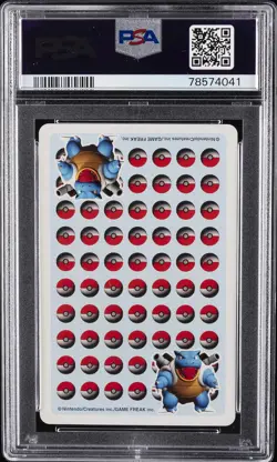 1998 POKEMON STADIUM BLUE VERSION PLAYING CARDS ACE OF CLUBS MEWTWO PSA 10 - Image 2