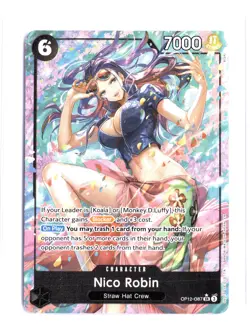 SUPER RARE ALT ART!!! 2025 Bandai One Piece Card Game OP-12 Nico Robin - Image 1