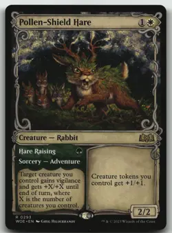 Pollen-Shield Hare (Showcase) R Wilds of Eldraine 293 LP - Image 1