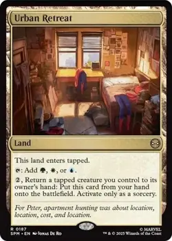 MTG Magic the Gathering Urban Retreat (187/314) Marvel's Spider-Man NM - Image 1