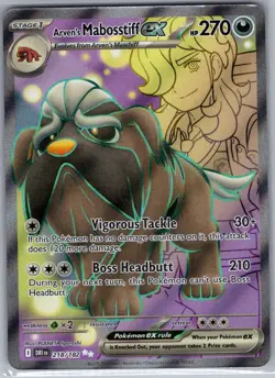 Arven's Mabosstiff ex 218/182 SV10: Destined Rivals - Pokemon Card - NM - Image 1