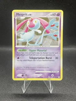 NM HOLO BLEED Mesprit 14/123 Mysterious Treasures Holo Rare Pokemon Card - Image 1