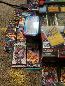Used Pokemon Lot R -As Seen Cards And Box(s) Some Dents And Tears - Image 4