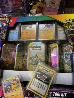 Used Pokemon Lot R -As Seen Cards And Box(s) Some Dents And Tears - Image 5