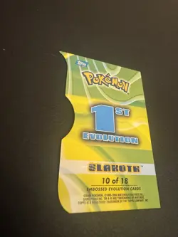 2004 Topps Pokemon Advanced Challenge Evolution Die cut Slakoth - Image 5