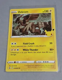 Pokemon Celebrations 25th Anniversary Lot Of 2 Reshiram, Zekrom Holo - Image 4