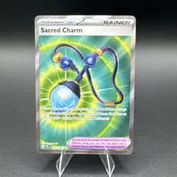 Sacred Charm 122/094 NM - Full Art Holo - 2025 TCG Pokemon Phantasmal Flames - Image 1