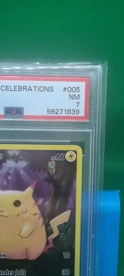 PSA 7 2021 Pokemon Pikachu Celebrations 25th Anniversary Full Art Near Mint Slab - Image 4