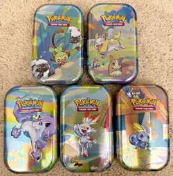 Complete Pokemon Mini Tin Sets w/ Artwork (No Boosters) - Image 4