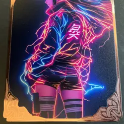 Goddess Story Gold METAL Card - Serial Number #/200! Anime Girl Bikini Hinata - Image 3
