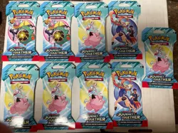 9- POKEMON Scarlet Violet Journey Together Booster Pack LOT - Image 1