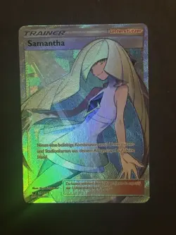 Pokemon Karte - Samantha (110/111) Aufziehen der Sturmrote / Full-Art HOLO DE NM - Image 1