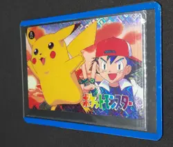 Japanese Prism 1996 Bandai Pokemon Card Pikachu & Ash (F) #220/Charizard #222 NM - Image 4