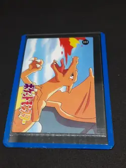 Japanese Prism 1996 Bandai Pokemon Card Pikachu & Ash (F) #220/Charizard #222 NM - Image 5