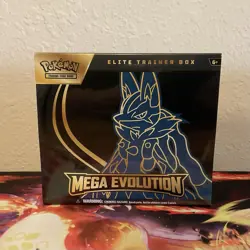Pokemon TCG Mega Evolution Lucario Elite Trainer Box ETB - Image 1