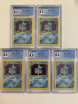 Pokemon Misty's Seadra Gym Heroes 2000 Prerelease Holo 9/132 - CGC 8.5 NM/MT+ - Image 1