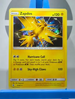 Zapdos 24/68 Holo Rare - Sun & Moon: Hidden Fates - Pokemon TCG - Image 3