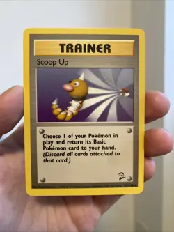 Scoop Up - 107/130 - Pokemon Base Set 2 Rare Card WOTC NM - Image 1