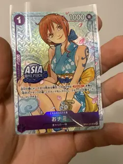 One Piece Card Game Nami - Asia Exclusive - Japanese - Holo - Authentic - Image 1